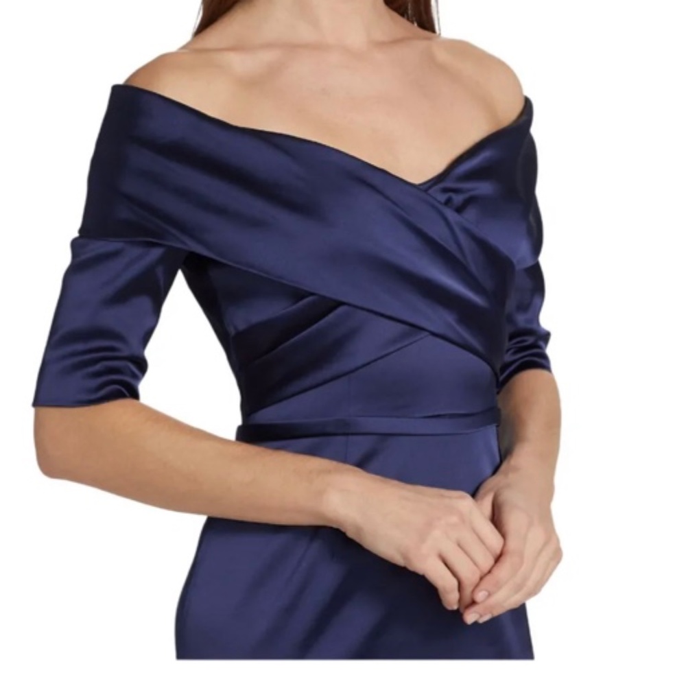 Beautiful and elegant Teri Jon gown in Sapphire Blue